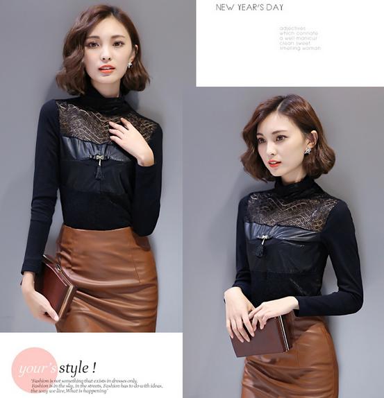 2015新款打底蕾丝长袖,今年最爆款加绒蕾丝打底