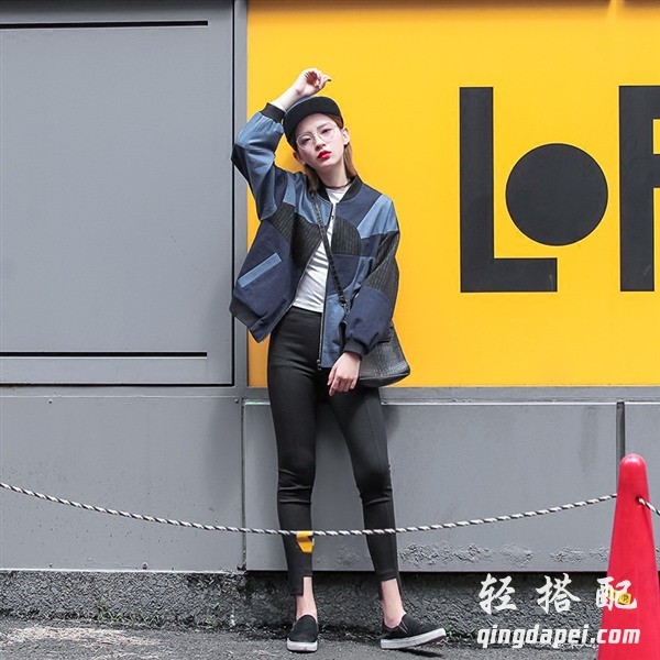 秋冬穿搭分享棒球衣复古,韩版时髦洋气棒球衣