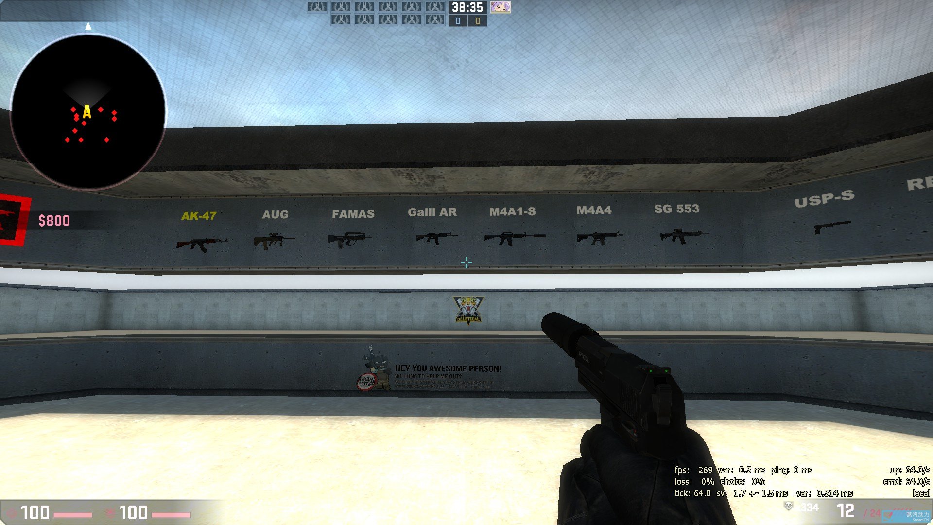 创意工坊实用图：AimBotz助你完美练习射击技巧