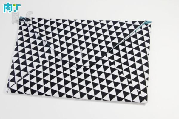 信封式手拿包布艺,布艺钱包的缝制方法图解