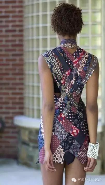 旧领带变身戒指收纳台,旧领带变废为宝