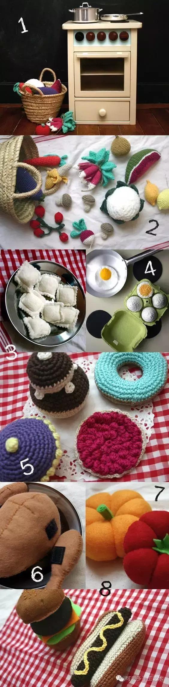 毛线编织蔬菜大全图解,手残党学会的毛线编织小技巧