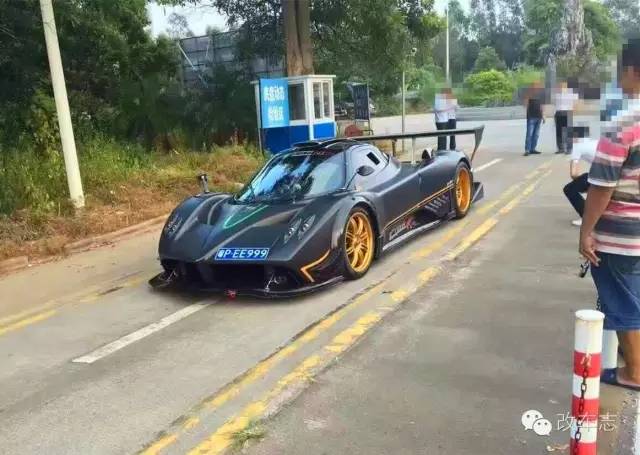 全球唯一上牌的帕加尼ZondaR惊现广东，价值4000万