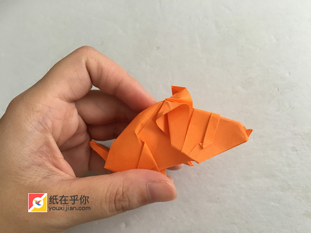 折纸老鼠最简单的折法,折纸老鼠最简单的方法