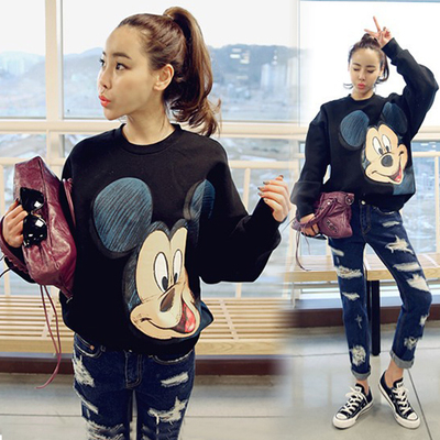 卫衣女160-200斤,160斤胖mm穿阔腿牛仔裤加卫衣