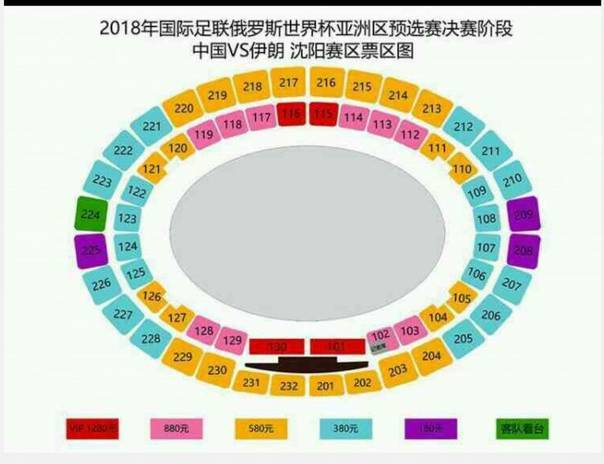国足主场门票价格,国足主场球票多少钱