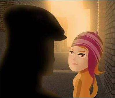 女生夜晚单独走夜路被尾随,女子夜间遭人尾随殴打