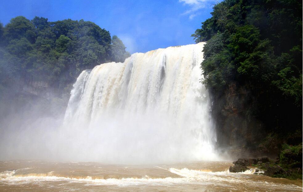 黄果树瀑布不同方位的景观,黄果树瀑布群中最好看的瀑布