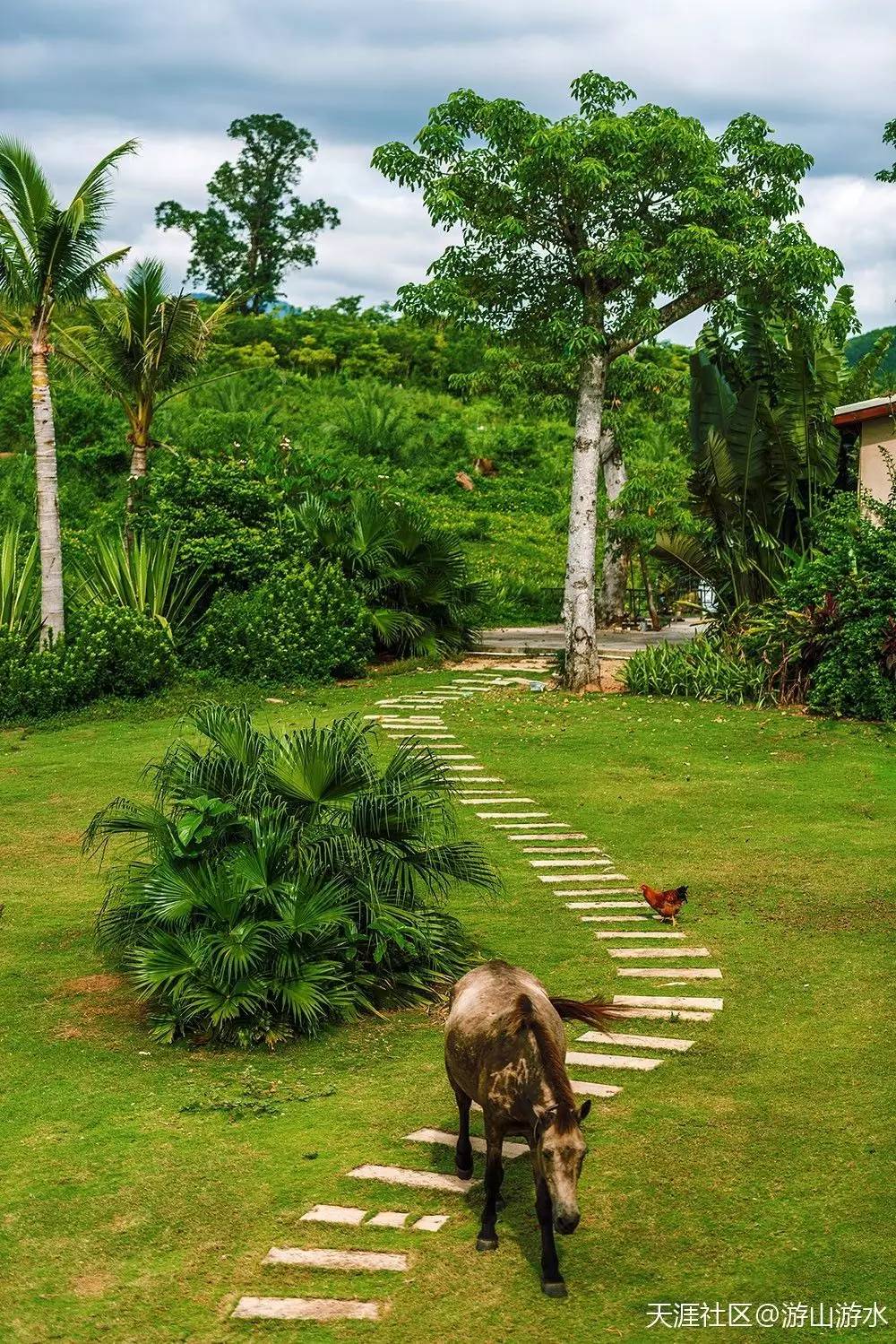 海南天台山小九寨,小九寨青山绿水
