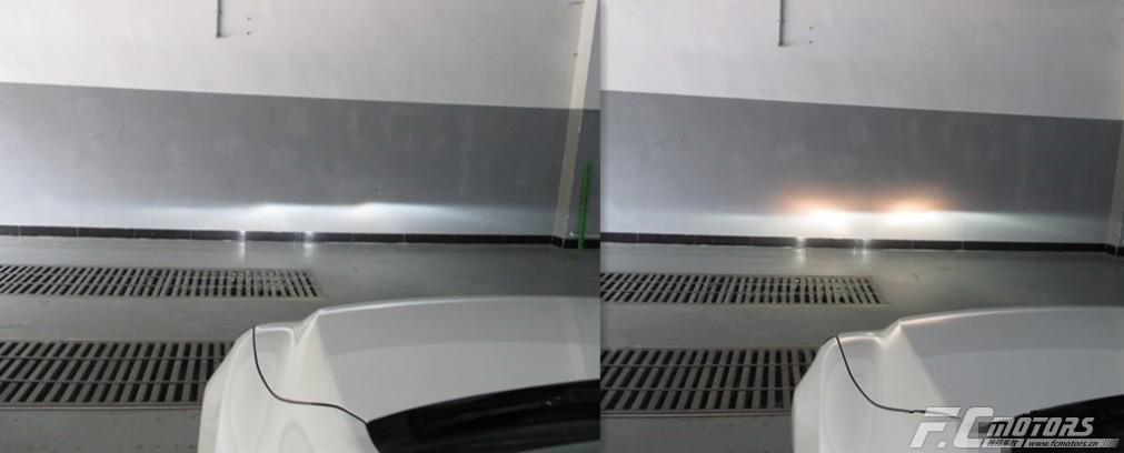 15款丰田锐志车灯升级led双光透镜,丰田锐志改恶魔眼大灯