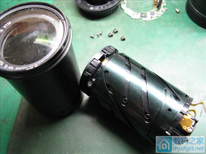 佳能55-250stm更换光圈排线,佳能75-300拆修
