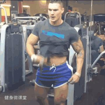 肌肉最猛而且非常帅的肌肉男,180斤胖子和180斤肌肉男对比图