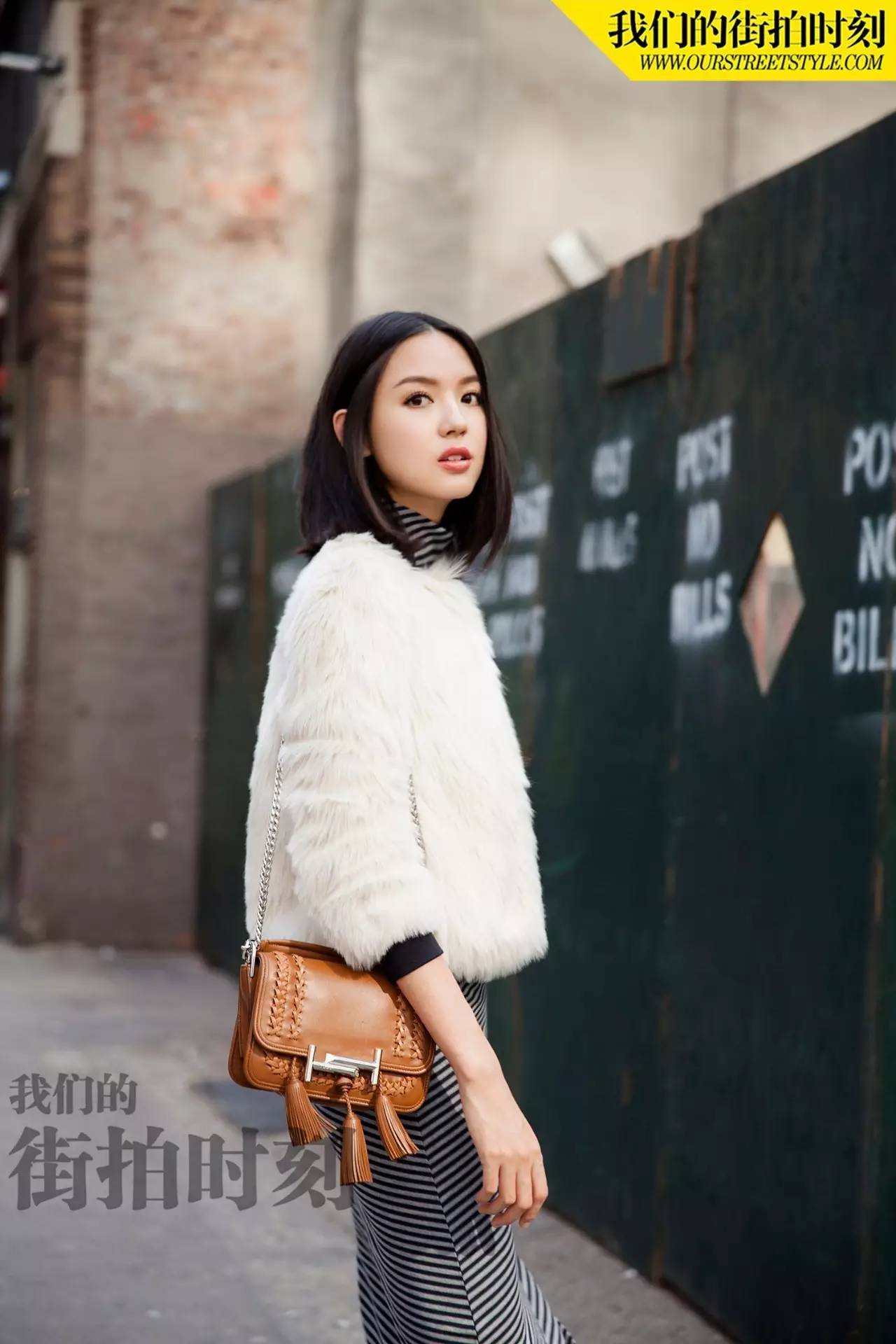 街拍时尚大方显年轻气息,王珞丹街拍