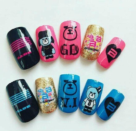 bts美甲,bts美甲田柾国