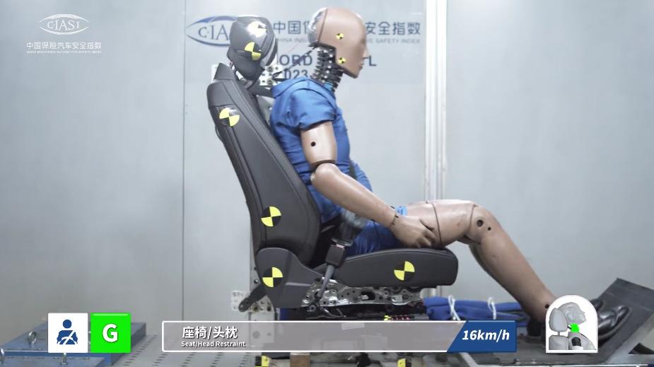 福特锐界2023款混动安全测试,福特锐界l混动中保研碰撞测试