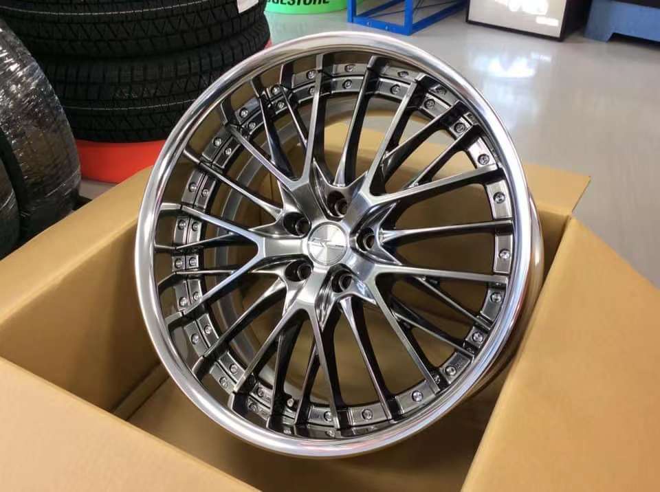 两片式高品质轮毂，埃尔法威尔法商务车轮毂改装