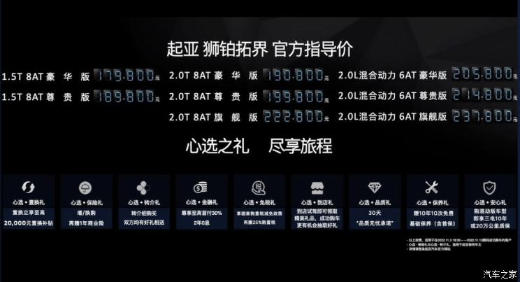 起亚狮铂拓界2.0t和别克2.0t哪个好,起亚狮铂拓界开启预售17.98万元起