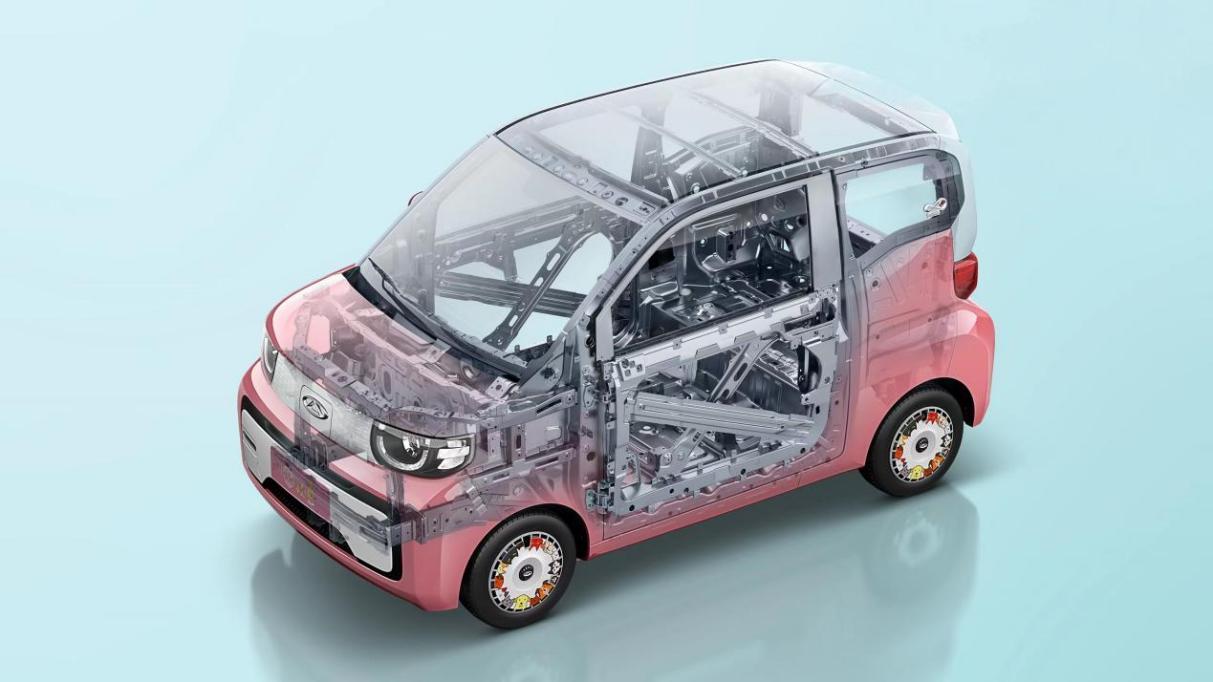 奇瑞QQ冰淇淋安全测试,奇瑞qq冰淇淋车身强度测试