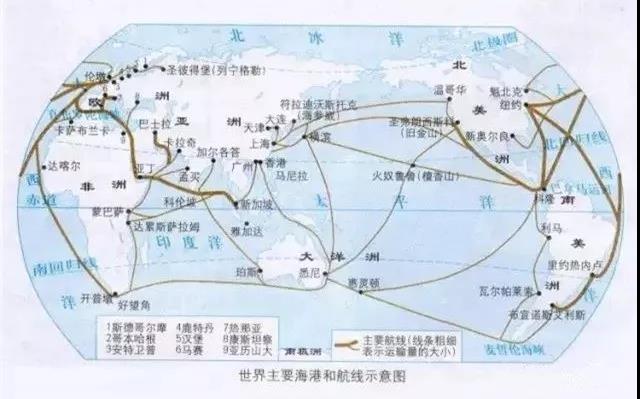 介绍全球十大港口,世界著名港口地图
