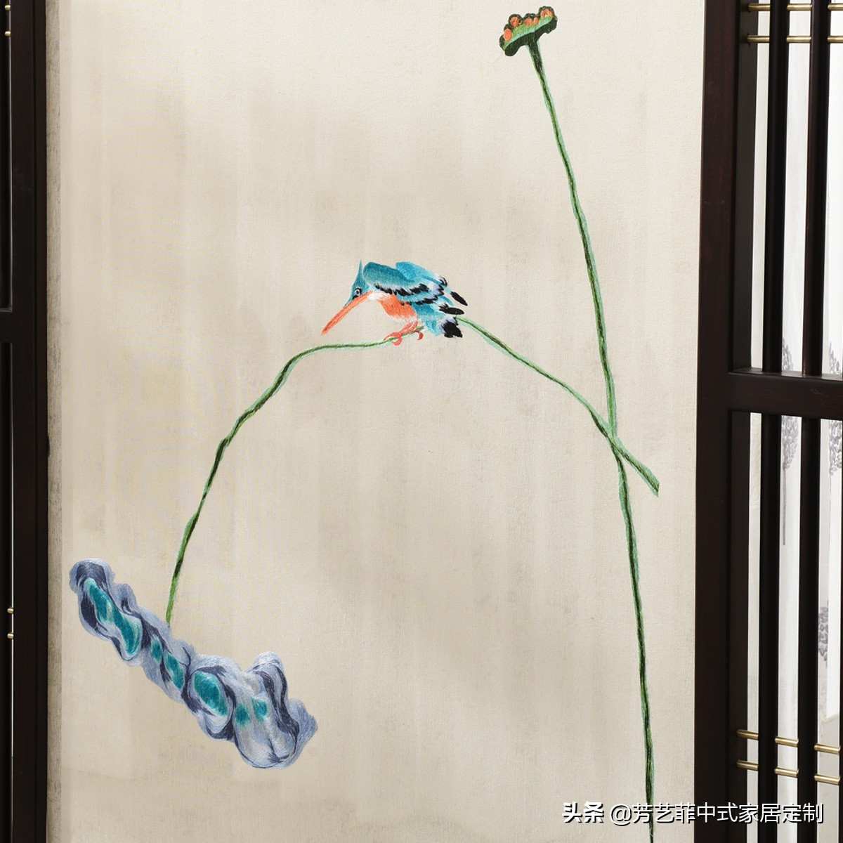 家居实木屏风,新中式实木屏风隔断