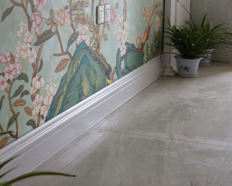 灰色地砖配什么颜色踢脚线效果图,踢脚线怎么选择颜色和款式