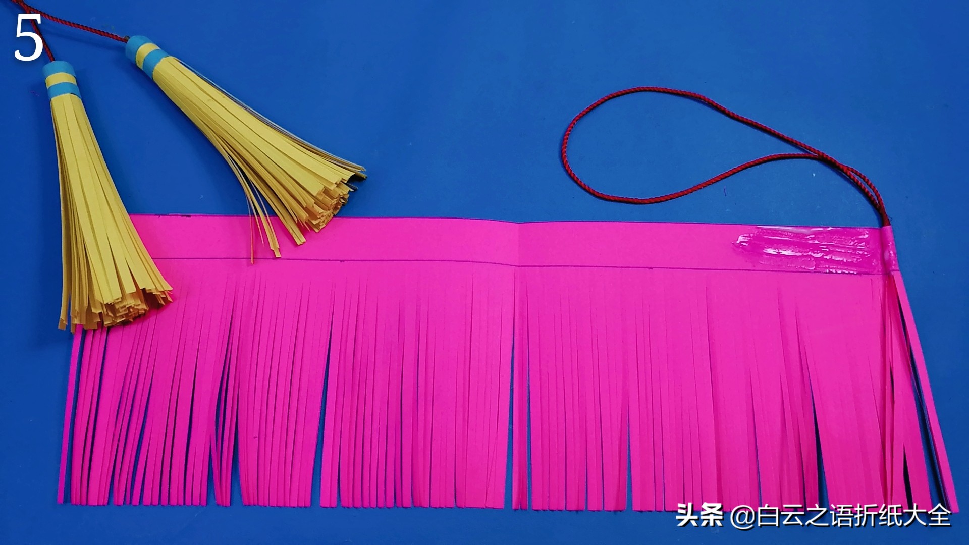 流苏折纸花,流苏上的装饰品可以怎么用折纸做