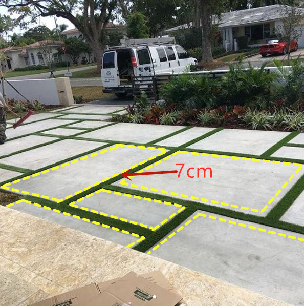 院子里铺水泥板,院子里怎么做阳光板好看