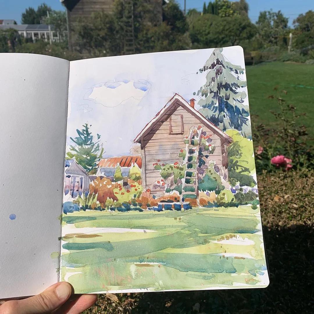 酣畅淋漓的水彩,酣畅淋漓水彩