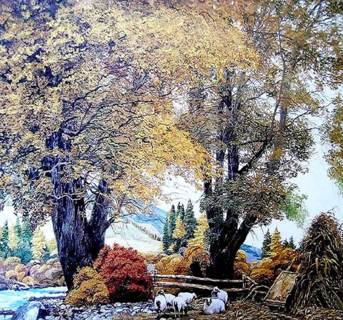 何冠林油画作品大全,何冠霖油画高清大图