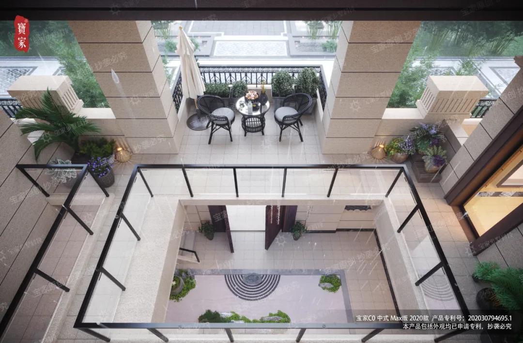 150平中式仿古庭院设计,苏式合院外观设计效果图