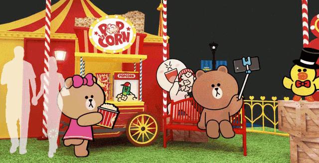 linefriends布朗熊可妮兔公仔,布朗熊linefriends