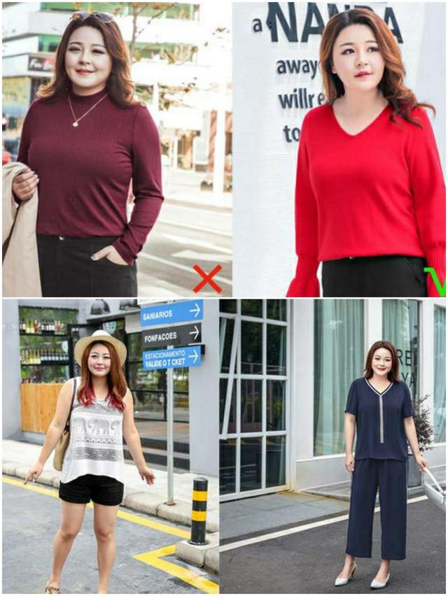 大码女装怎么挑选尺寸,肩宽微胖女孩大码女装