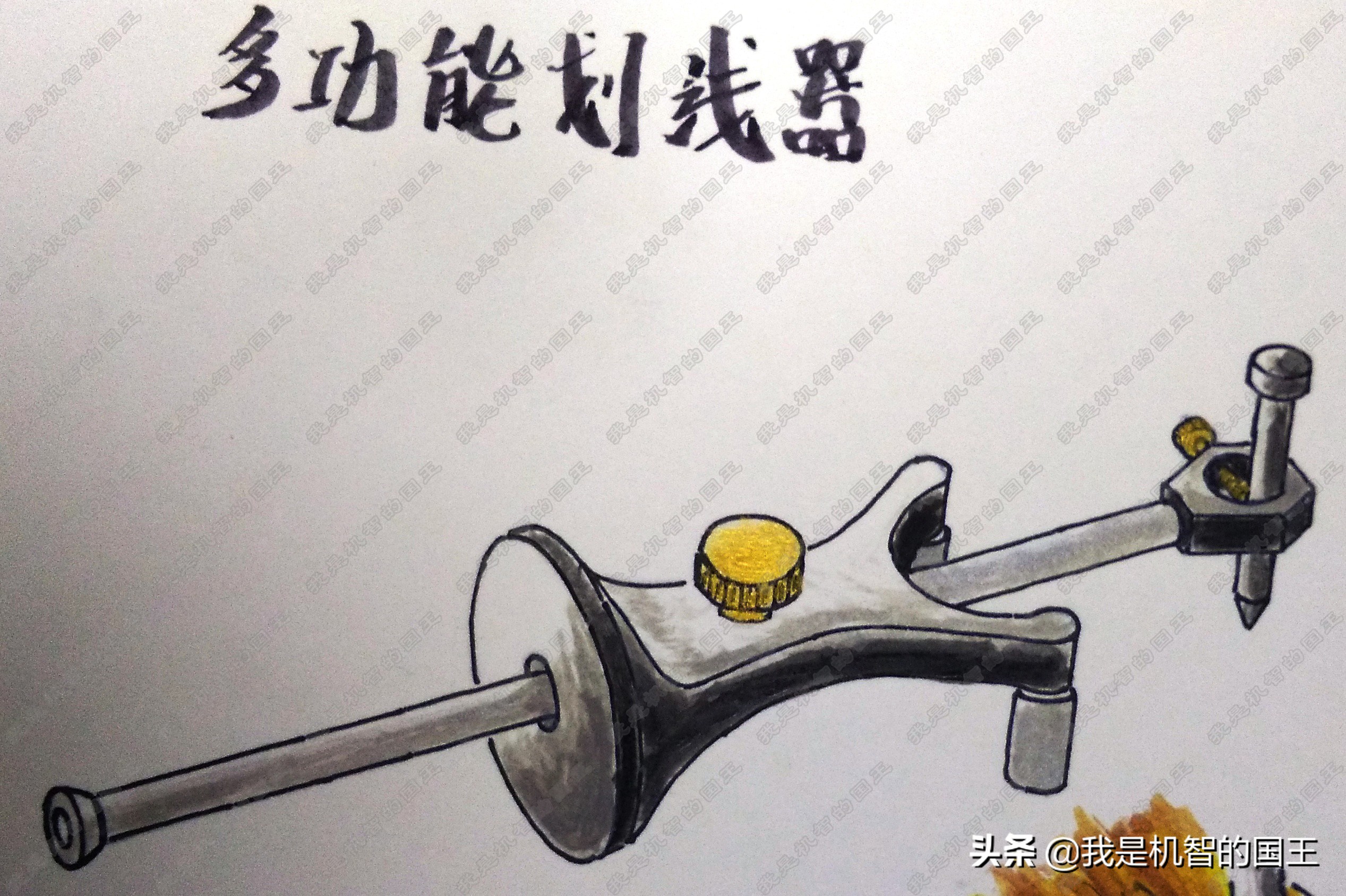 木工铁夹固定器,木工划线器厂家