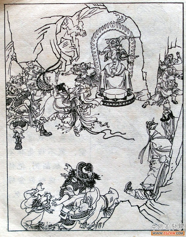 《西游记》之三打白骨精背景图,西游记三打白骨精文字版图文