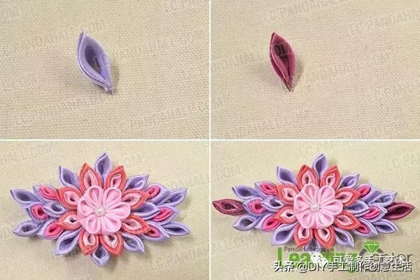 丝带做花带,做花带的教程