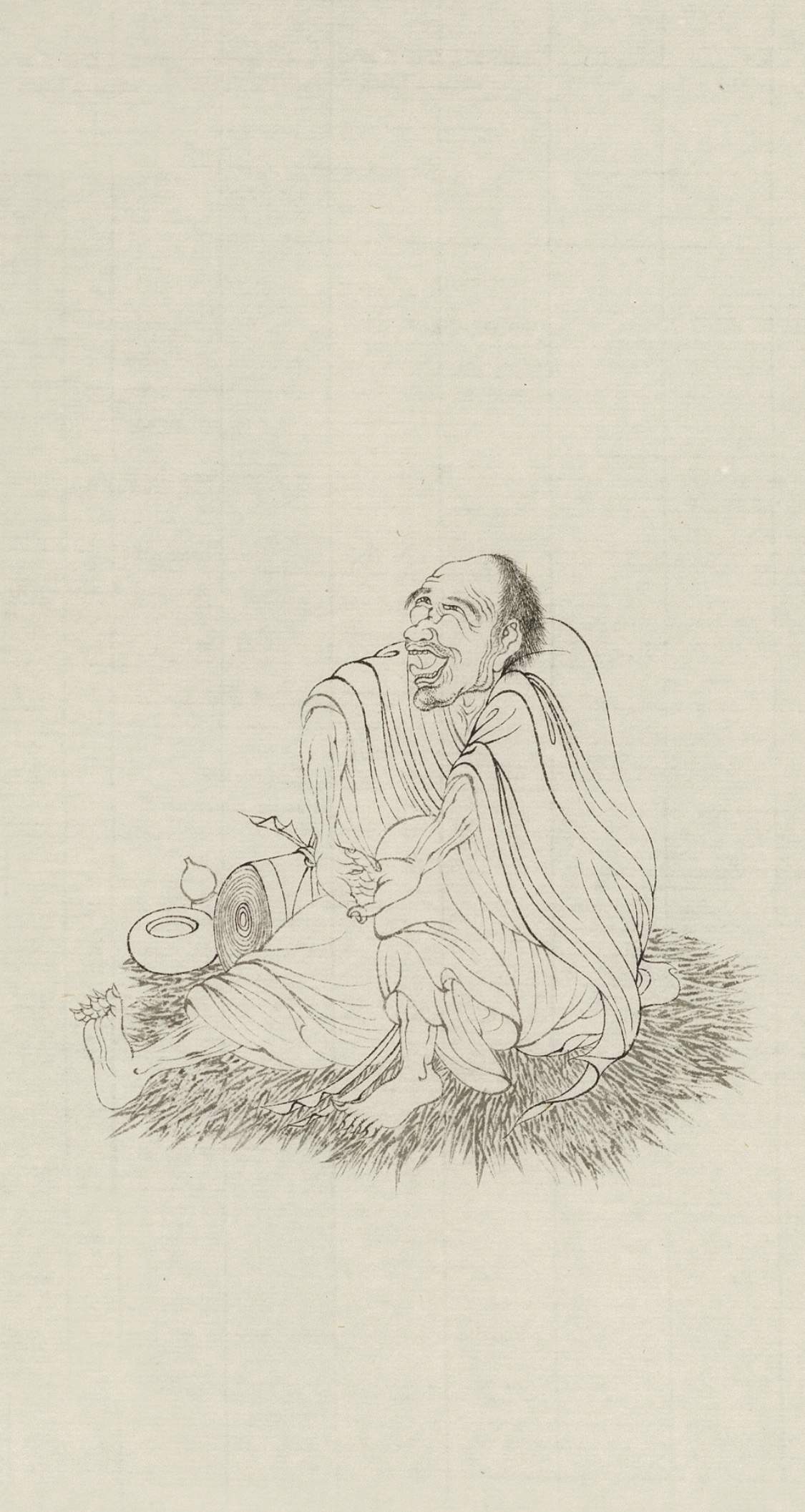 吕布白描绣像图,吕布白描画欣赏