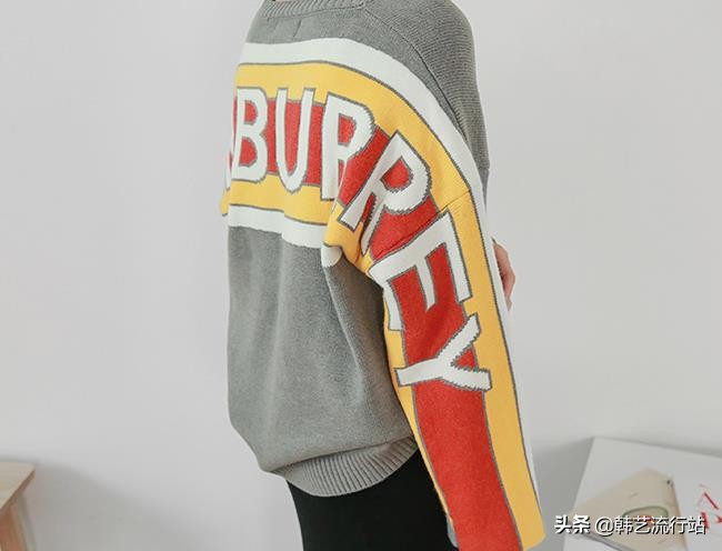 新款韩系秋冬针织毛衣,韩系软糯感浅蓝色针织毛衣