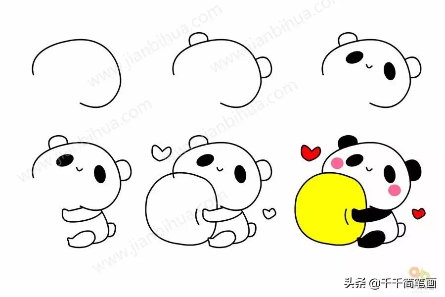 幼儿园动物的水墨画入门,儿童动物画入门简易范画