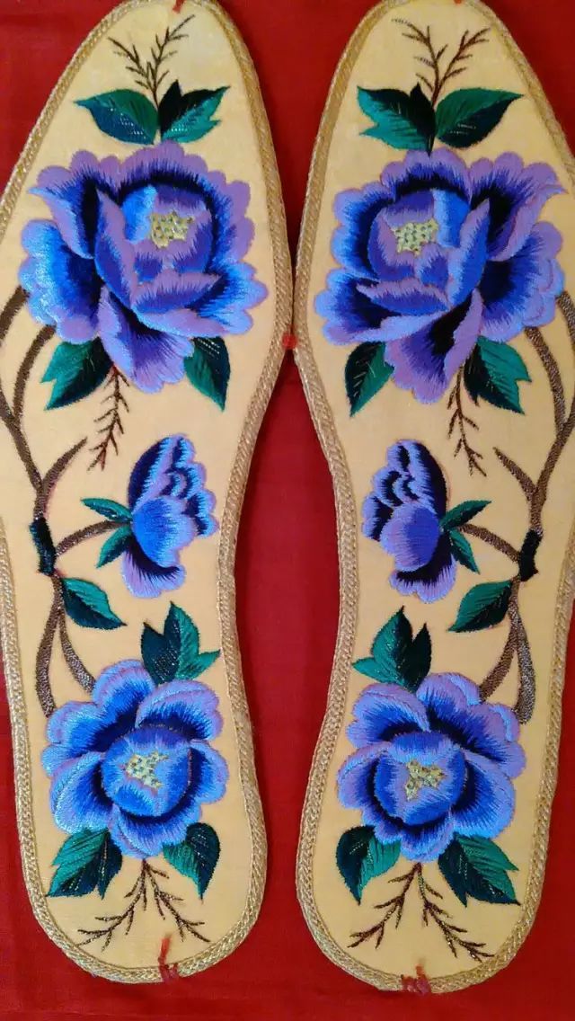 鞋垫图案360种大图超简单,最简单的十字绣鞋垫子图案