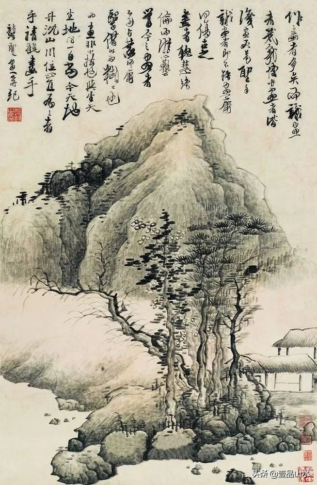 最真实的国画山水画,当代国画山水中的点景人物