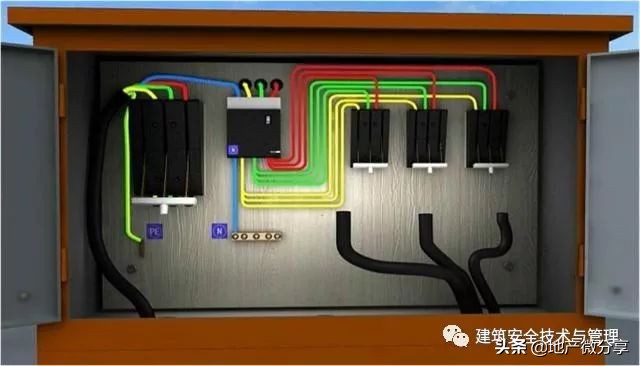 临时用电示意图及配电箱布置图,临时用电二级配电箱标准配置图纸