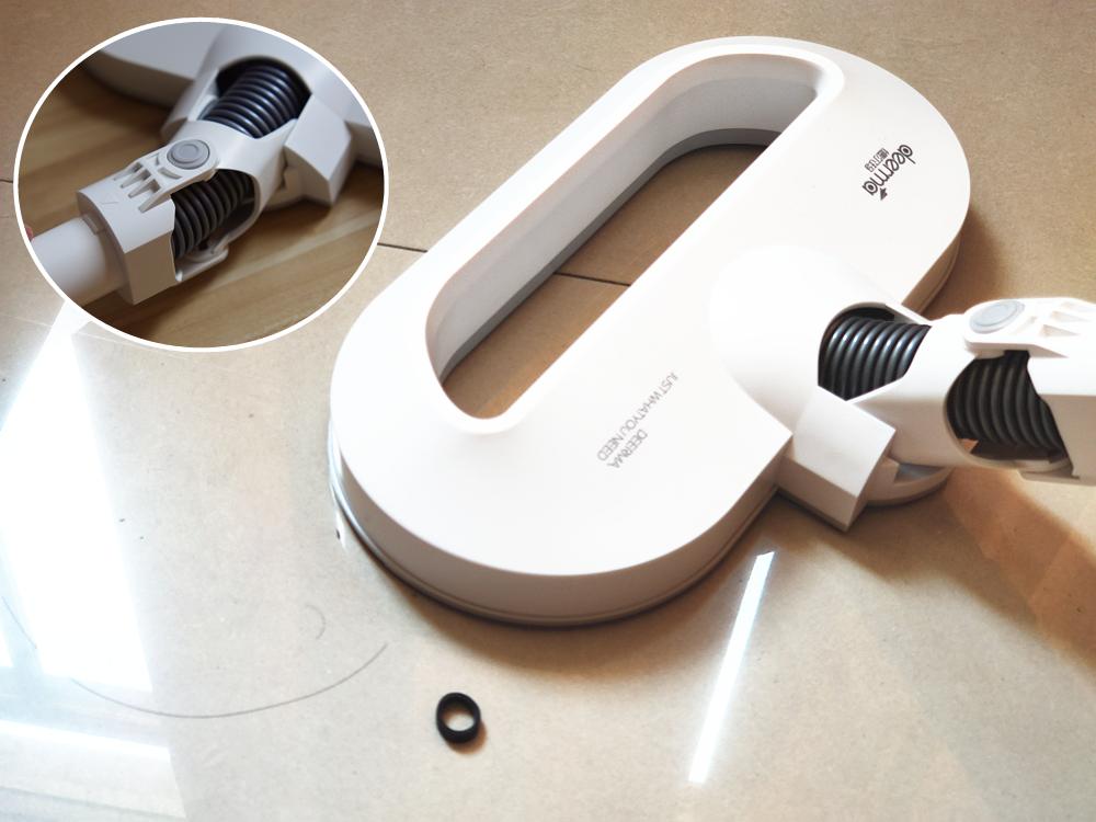 老表买了个小米有品上299的：德尔玛环吸背式吸尘器