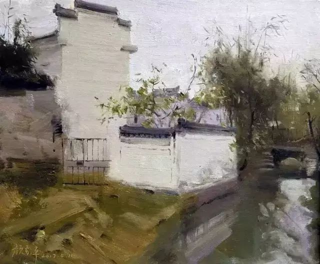 优秀的色彩风景写生作品,下乡风景速写写生教程