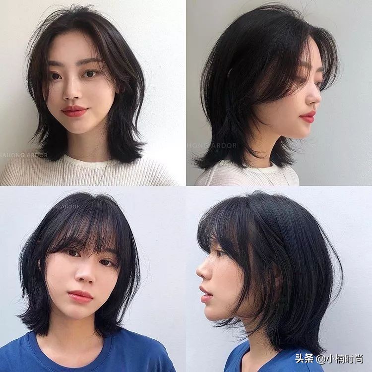 韩国空气烫长发发型,清爽韩国发型