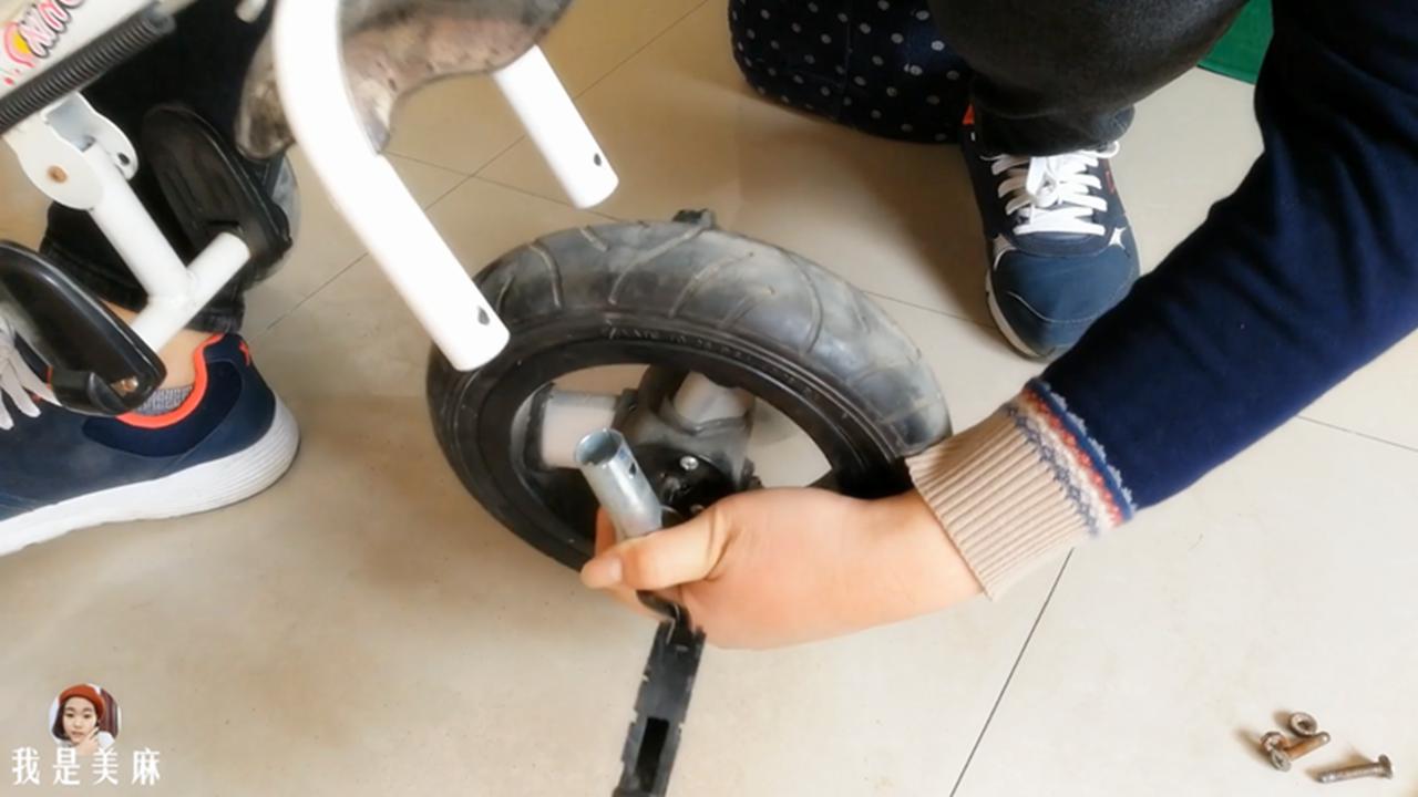 儿童三轮车改造,儿童三轮车改造网红小车