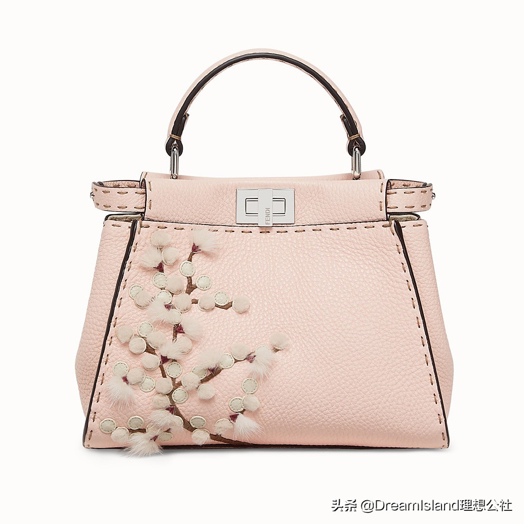 fendi紫色麂皮手袋,fendi新包