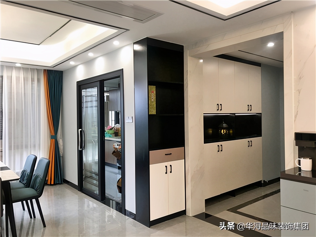 正对餐厅玄关效果图,大门正对厨房玄关如何设计