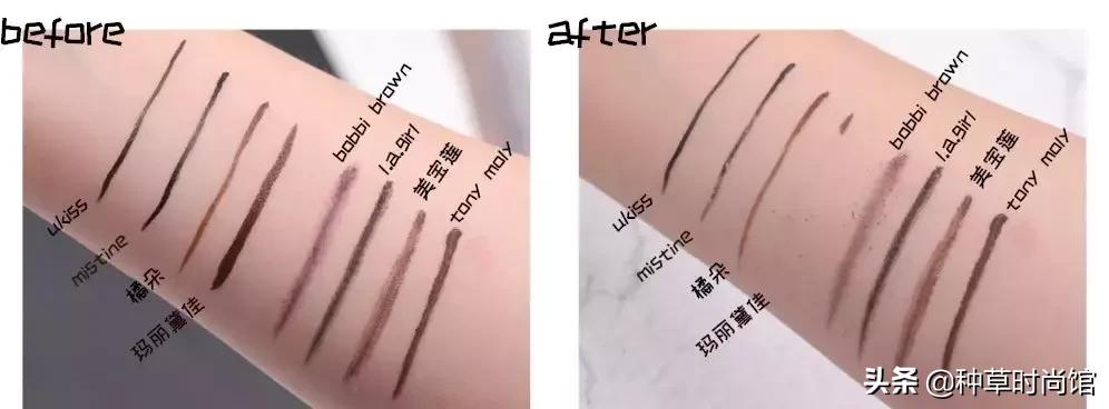 初学者如何使用kissme眼线笔,kissme眼线笔真实测评黑茶色