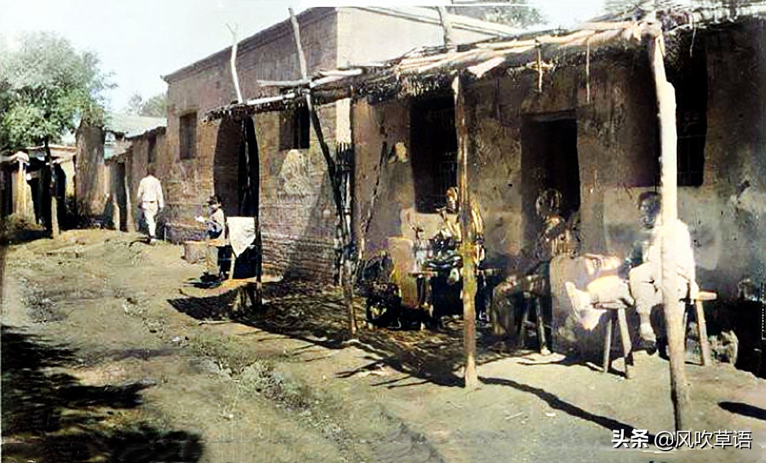 保定历史上真实的府河,保定府河彩色老照片