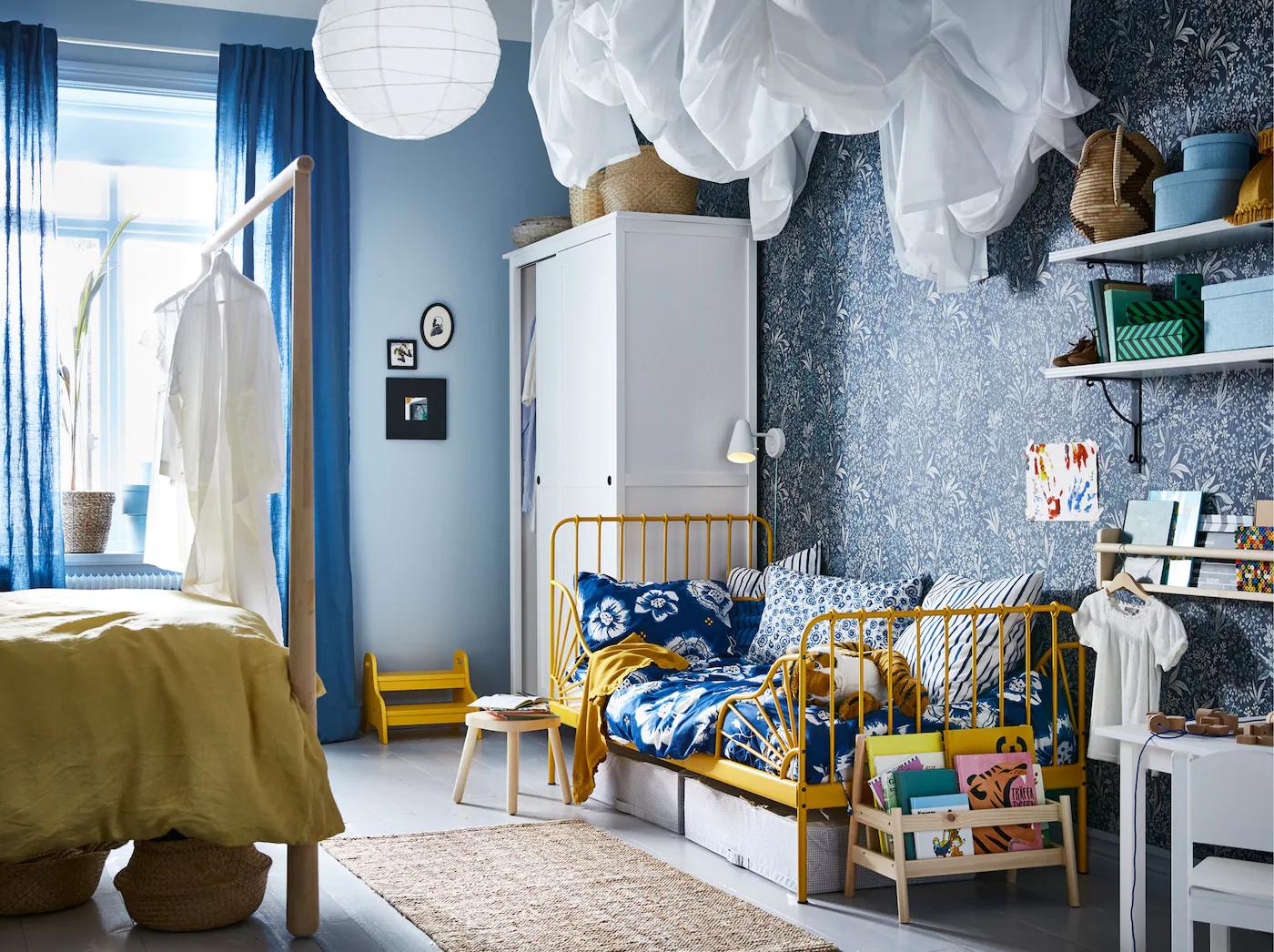 宜家儿童房装修视频,宜家儿童铁架床装修效果图